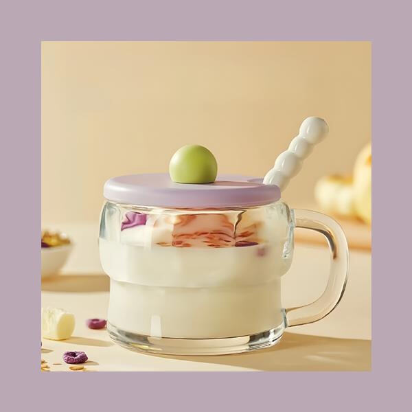 Sip in sophistication with our chic glass mugs featuring convenient handles