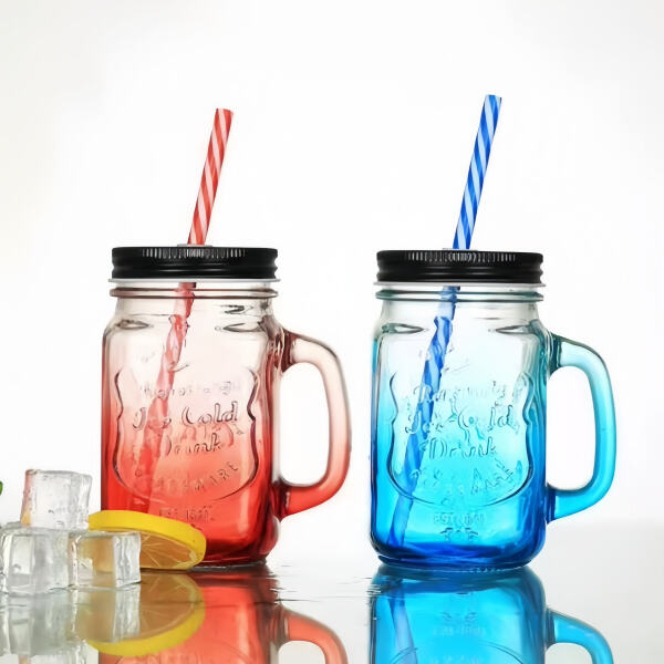 Ditch single-use cups for a glass with straw and lid