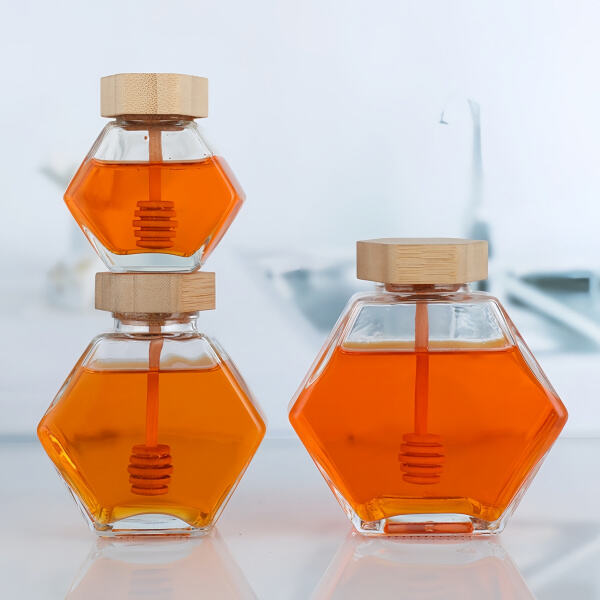 The Hexagon Glass Jar