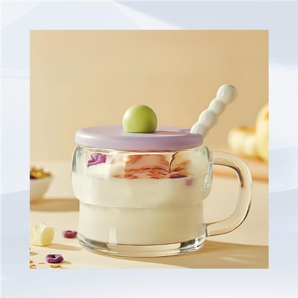 Add a touch of elegance to your kitchen with our glass mugs designed with handles