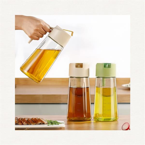 Enhance your culinary experience with a glass oil pot for precise pouring