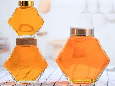 Best hexagon glass jar with lid