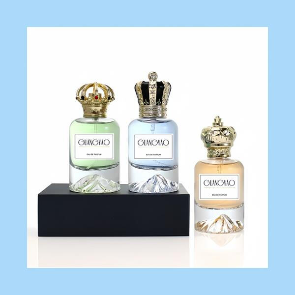 The art of displaying and repurposing empty perfume glass bottles.