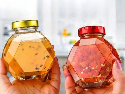 Bästa 12 oz hexagonala glasburkar med lock