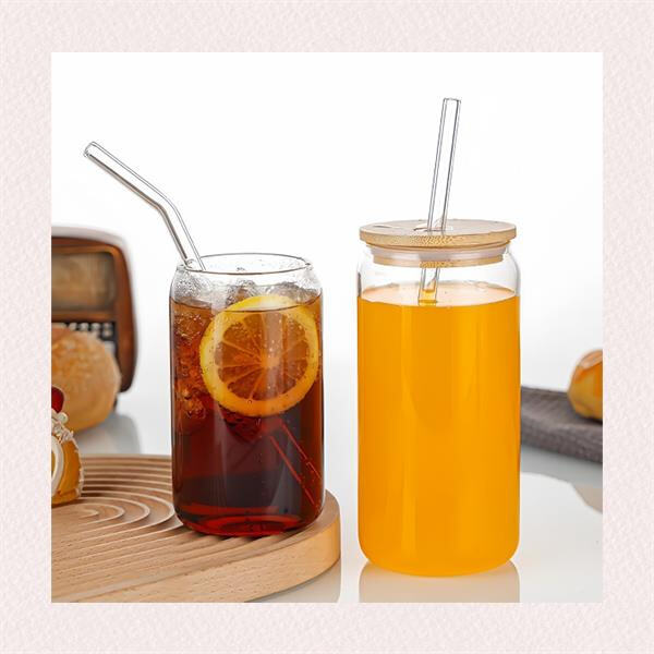 Ditch disposable cups and straws for a durable glass mug with a reusable straw that's both stylish and eco-friendly.