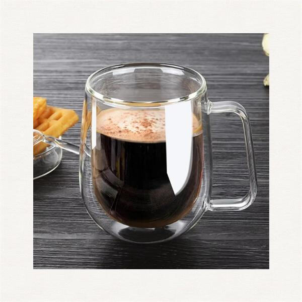Enjoy your morning brew in style with double glazed coffee cups
