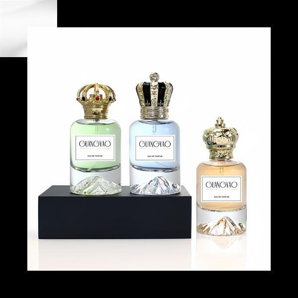 Empty glass perfume bottles waiting to be filled