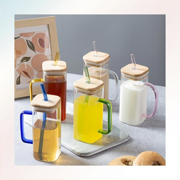 Sip your drink in comfort with a specially designed sipper glass and straw set