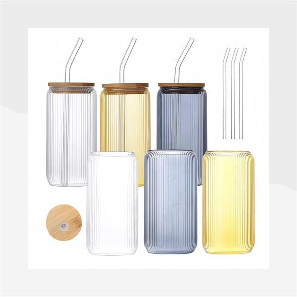 Ditch plastic straws for a more eco-friendly option with a reusable sipper glass and straw