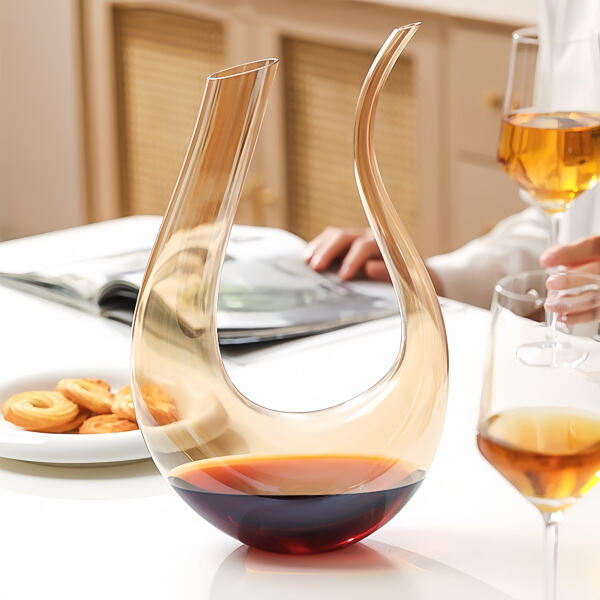 Upgrade your beverage presentation with stylish colored glass decanters
