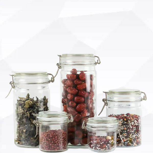 Ditch plastic containers for a glass jar with attached lid.