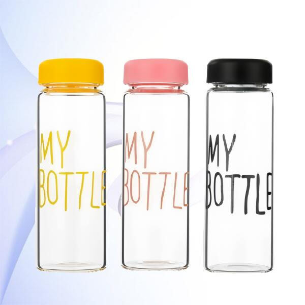 Switch to a glass cap water bottle for a more environmentally-friendly option.