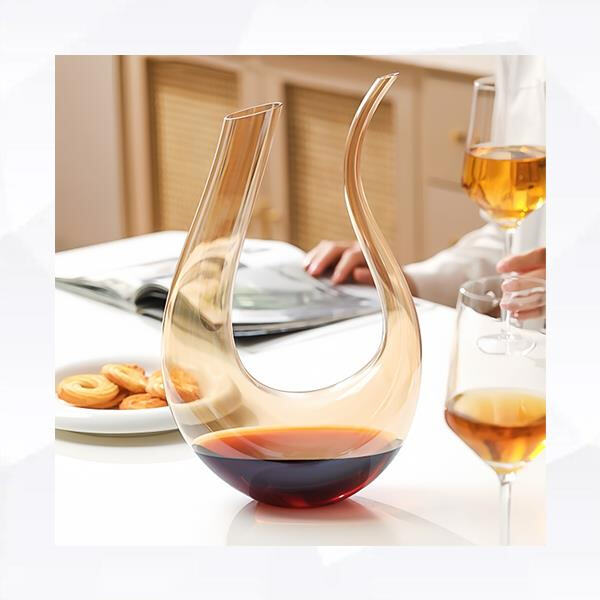 Make a statement with a custom-engraved wine decanter on your bar car 