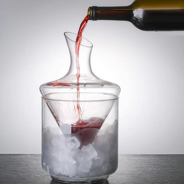 Showcase your individual style with a personalized glass decanter on your cocktail cart.
