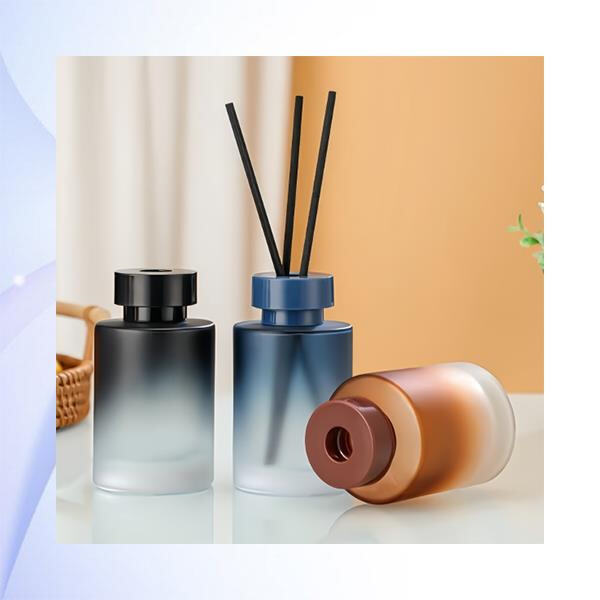 Experience the benefits of aromatherapy on-the-go with our portable glass bottle.