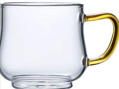 How does a glass coffee cup enhance the happiness of morning coffee?