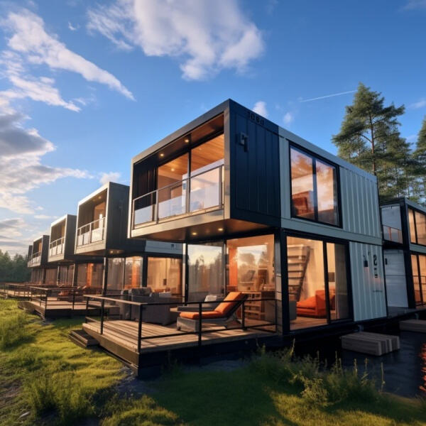 Embracing minimalism with a 40 foot container home design