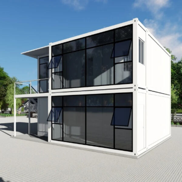 Tilltalandet av ett tvåvånings containerhus