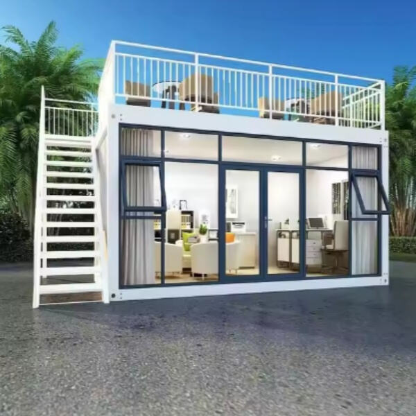 Miljøvenlige bygninger med containerhuse