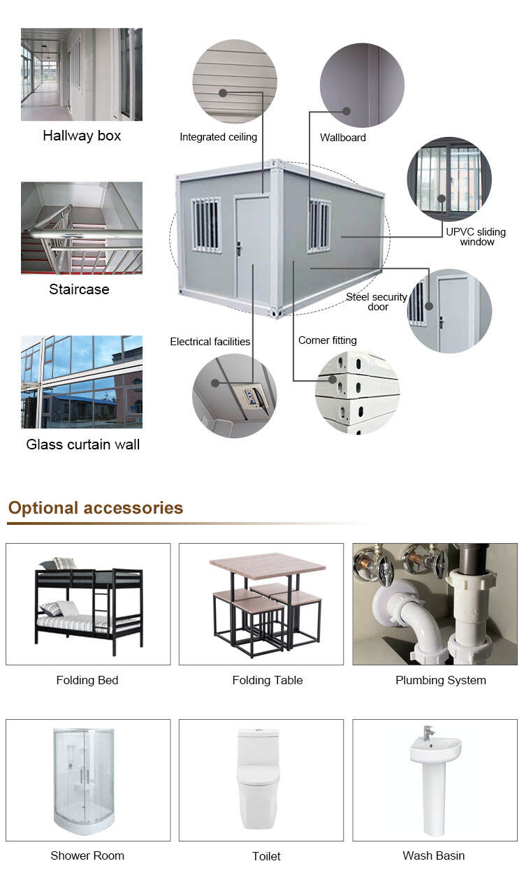 Low Cost 20Ft 40Ft FlatPack Modular Container House Prefab Flat Pack Container House for Outdoor Home Office Use details