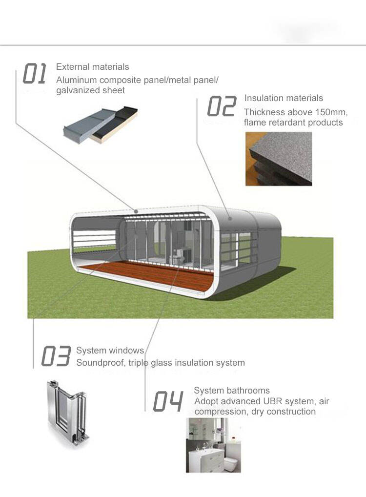 Mobile Modular China Ready Made Hous Design Portable Prefab Prefabricated Flat Pack Price Homes Luxury Living Container House details