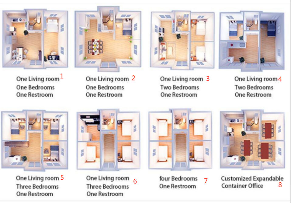Cheap 40Ft 20Ft Prefabricated Mobile Granny Flat Expandable Container House 2 3 4 5 Bedroom Prefab Villa Portable Home supplier