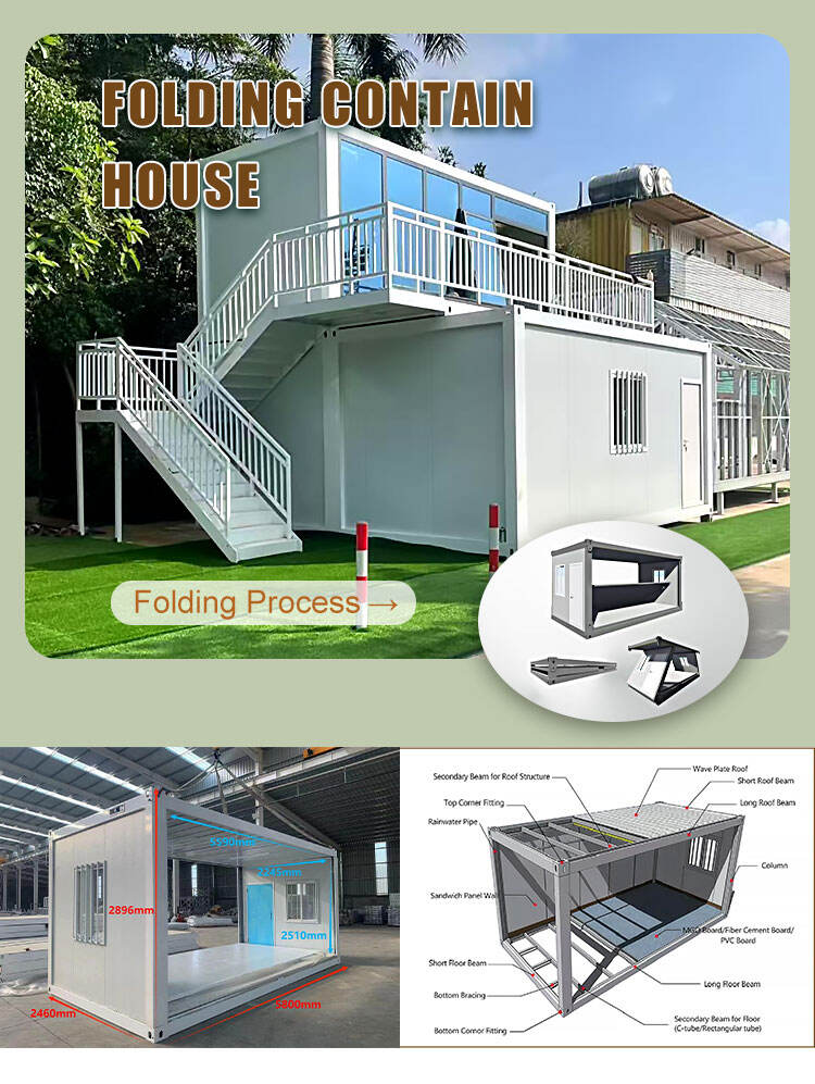 Low Cost 20Ft 40Ft FlatPack Modular Container House Prefab Flat Pack Container House for Outdoor Home Office Use manufacture