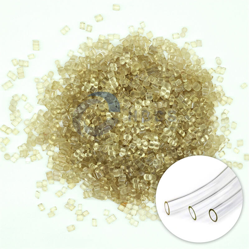 recycled transparent pvc granules