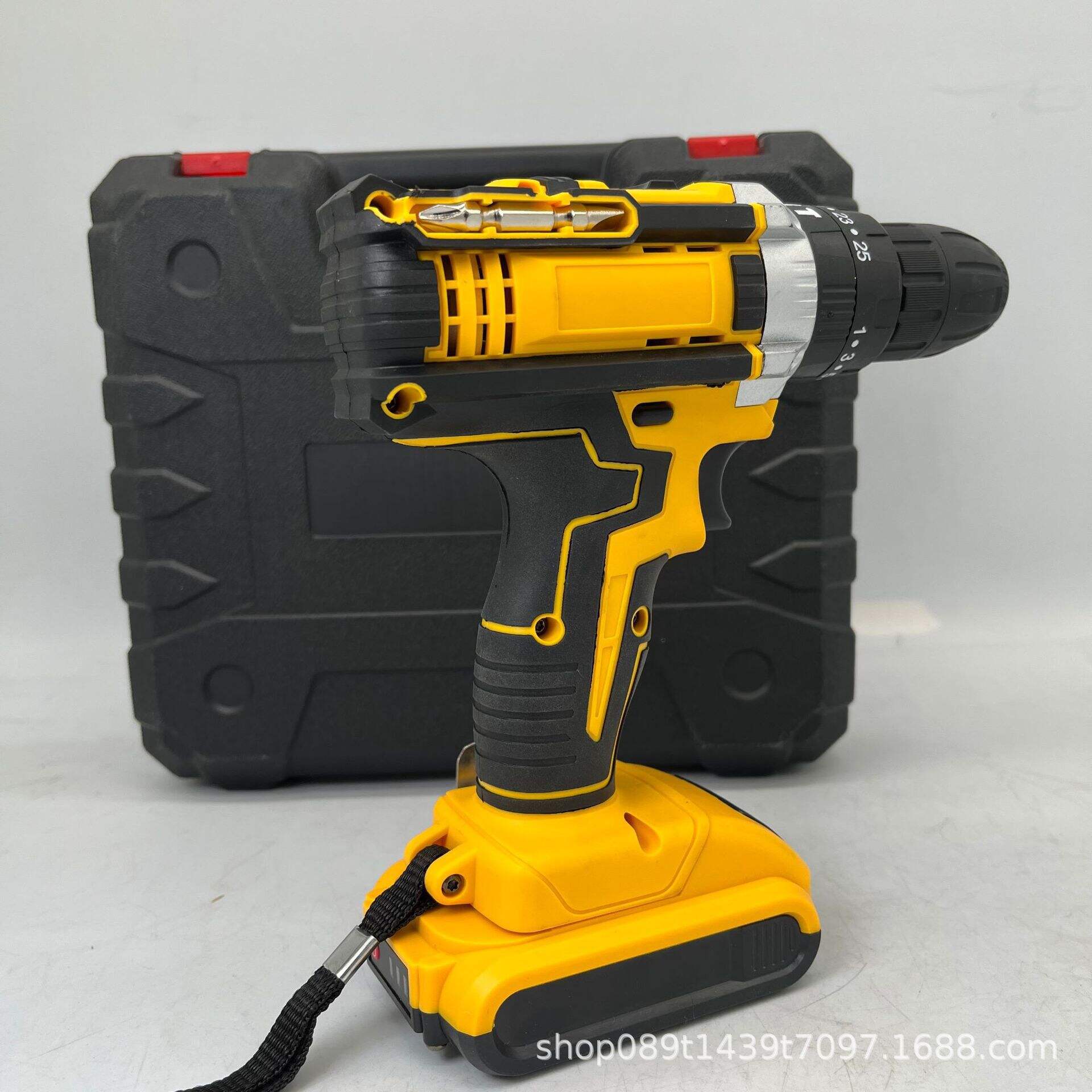 product multifunctional rechargeable lithium electric drill impact household electric screwdriver customizable oem hand drill gun drill-3