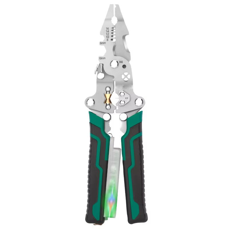 product industry leading multifunctional electrician special needle nose plier foldable electric pen wire stripper voltage fishing oem-3