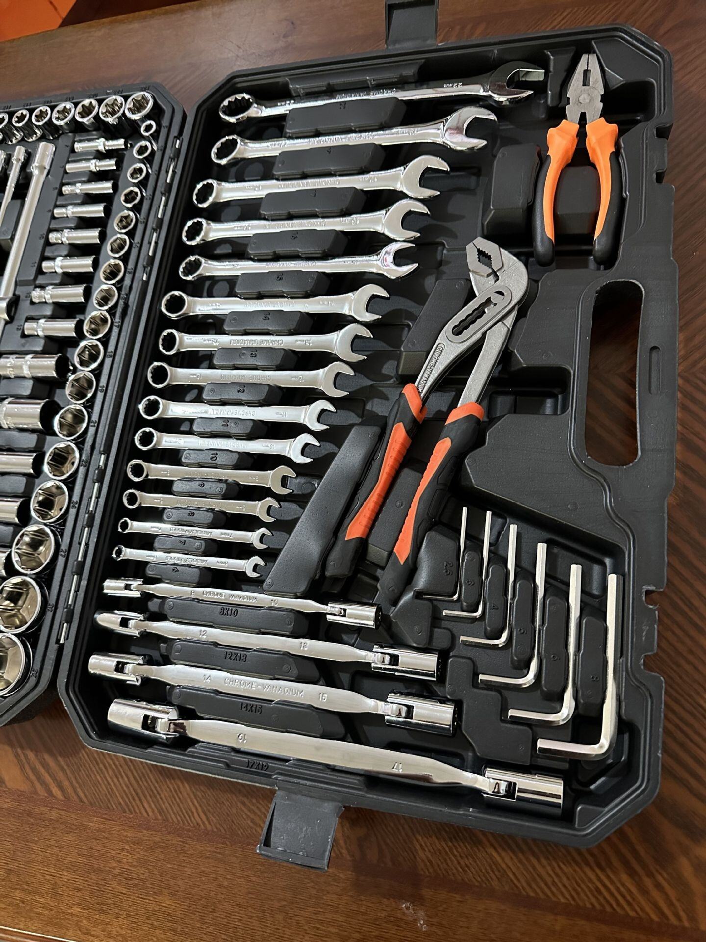 product comprehensive 137 piece pc engine repair tool set double ended wrench pliers screwdriver hex key water pump pliers electrical-8