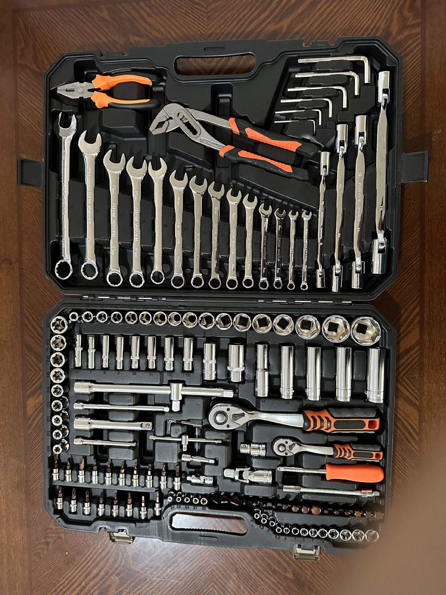 product comprehensive 137 piece pc engine repair tool set double ended wrench pliers screwdriver hex key water pump pliers electrical-6