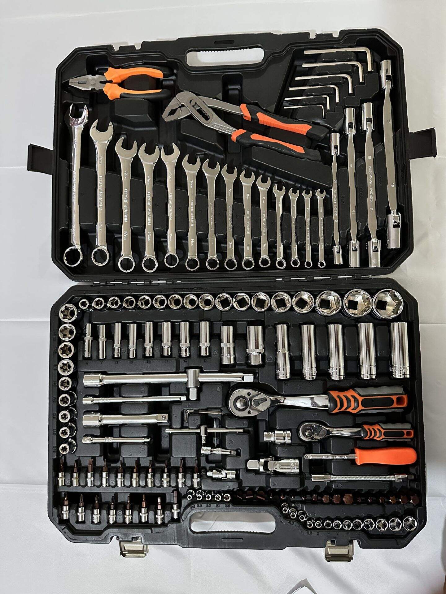 product comprehensive 137 piece pc engine repair tool set double ended wrench pliers screwdriver hex key water pump pliers electrical-7