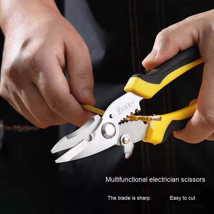 product multi function wire stripper cutter with soft grip plastic handle cable peeling fishing edge oem customizable spot supply-9