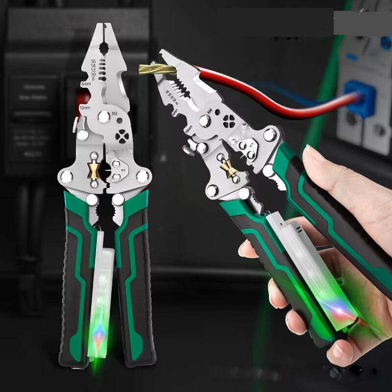 product industry leading multifunctional electrician special needle nose plier foldable electric pen wire stripper voltage fishing oem-9