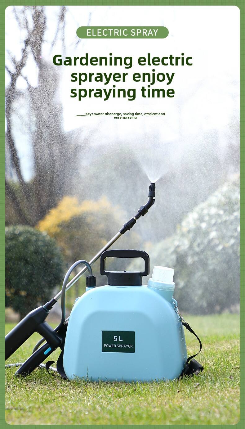 product new type small agricultural sprayer 5l 8l electric watering can for garden flowers pesticides disinfectants atomizing spray gun-6