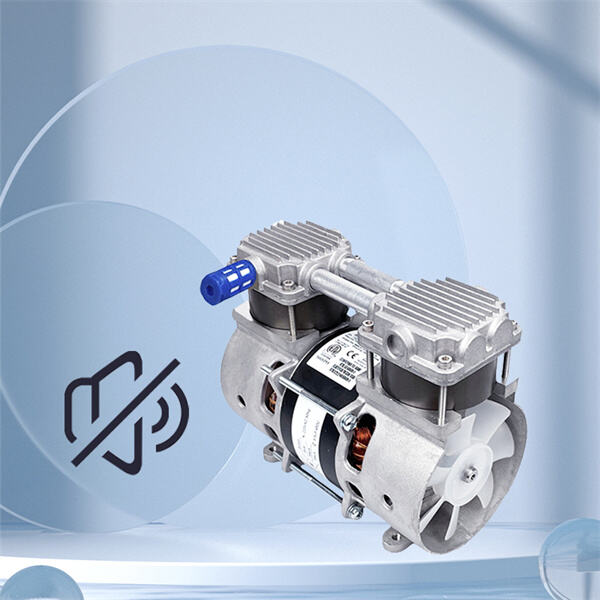 Keep the noise level down with our oilless air compressor
