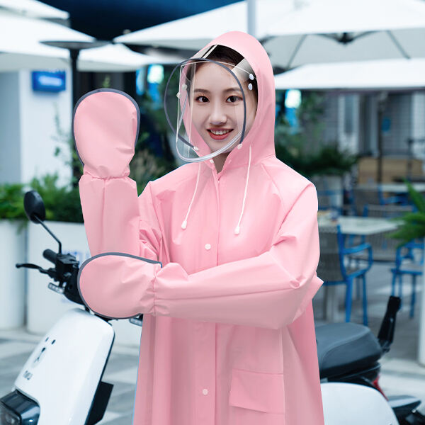 4. Safety of Women's Long Rain Jacket With Hood