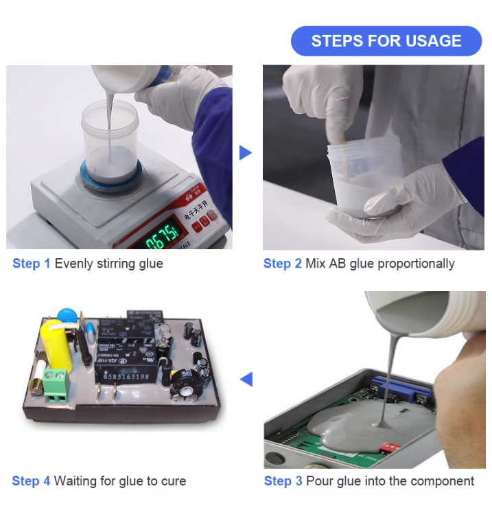 product silicone potting compound for electronic encapsulation electronic components pcb-16
