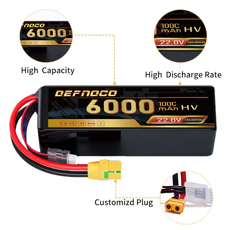 product 222v 9500mah high discharge rate 100c lipo battery semi solid state fast charging drone lipo battery for fpv multirotor-3