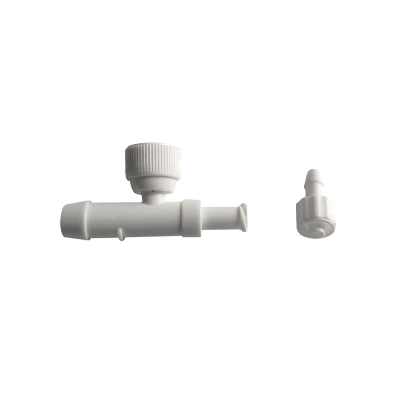 Válvula manual de liberación de aire de plástico/metal con pequeno conector de frecha metálica ou de plástico