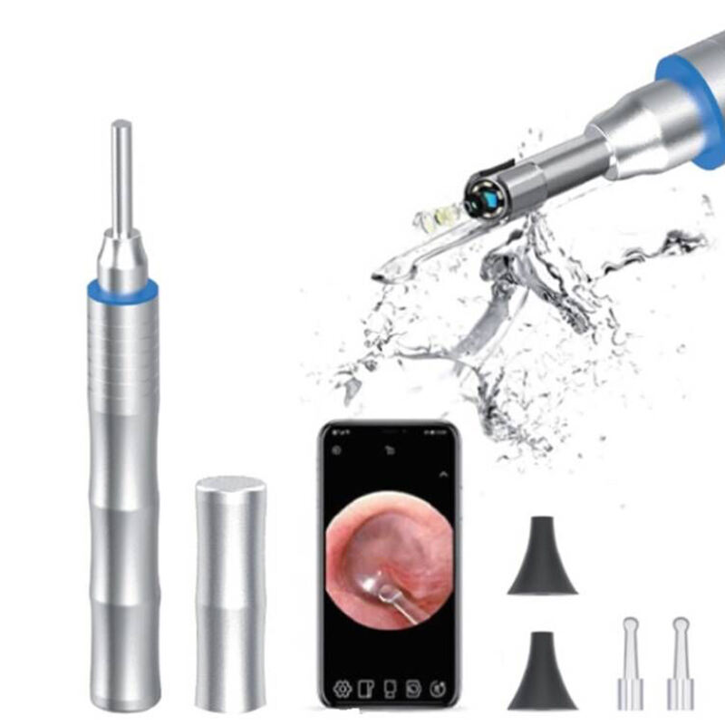 Ear Wax Removal, Ear Cleaner, Ear Wax Removal Kit with 1080P, Ear Camera Otoscope with Light, Ear Cleaning Kit for iPhone, iPad, Android Phones(Metal,1080P)