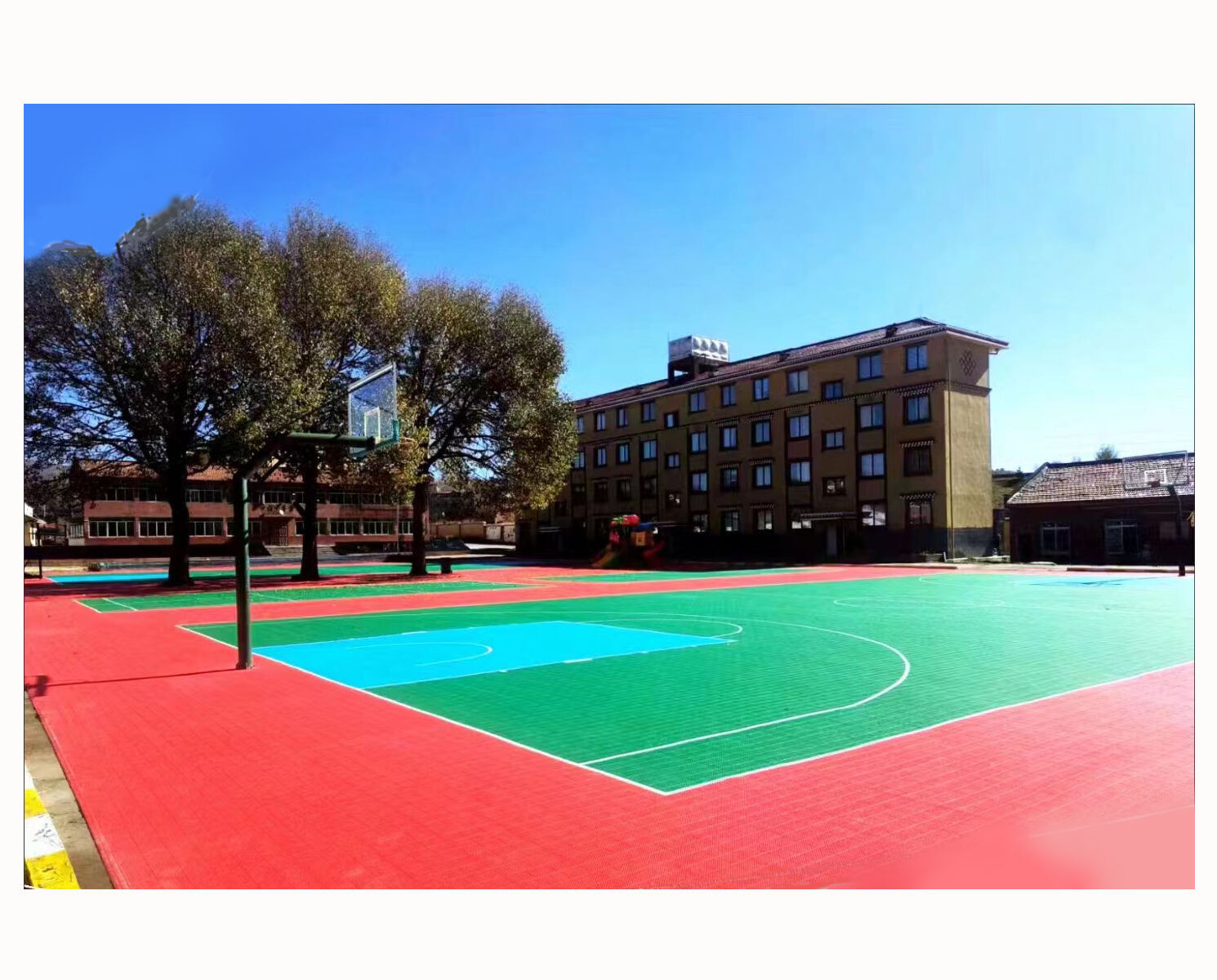 Best Price Plastic Flooring Outdoor Pp Interlocking Tiles Pickleball Basketball Tennis Court Modular Court Floor factory