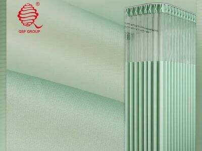 Custom-width hospital curtains install seamlessly on existing ceiling track systems