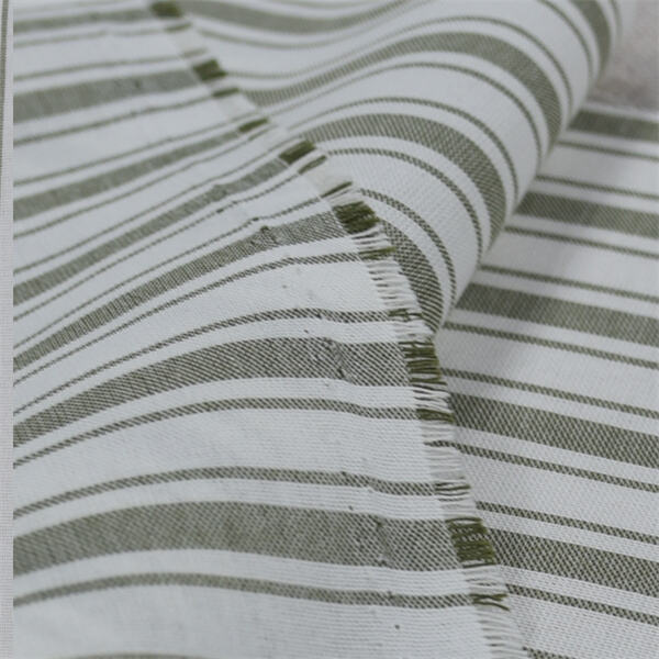 Bring a touch of sophistication to any room with striped curtain fabric
