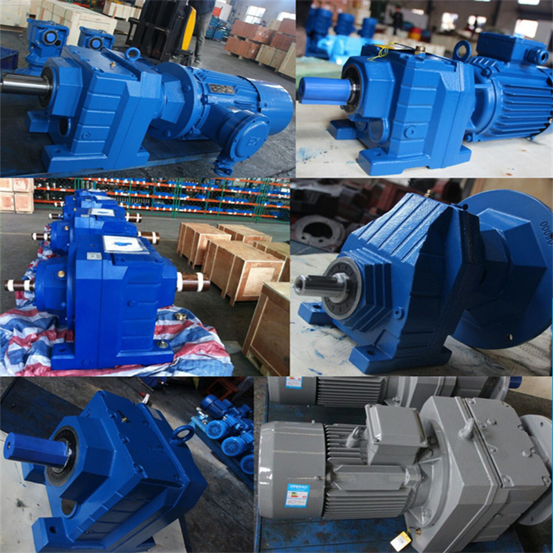 90 Degree Right Angle Flange Mounted Helical Gear Motor Gearbox for Drills