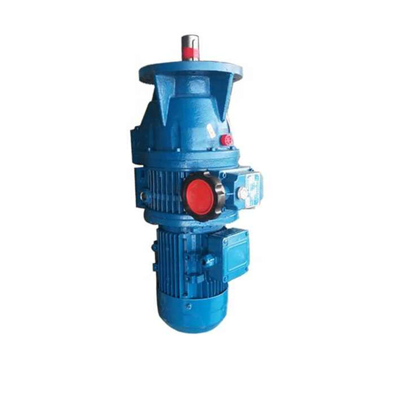 Worm gear reducer with motor endless transmission MBW040715 small turbine speed box horizontal speed change machine