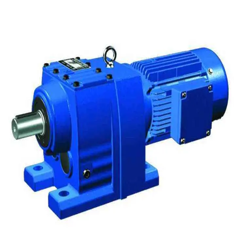 High Efficiency R series Helical Reductor Inline coaxial Geared Motor Speed Reducer For Screw Conveyor,