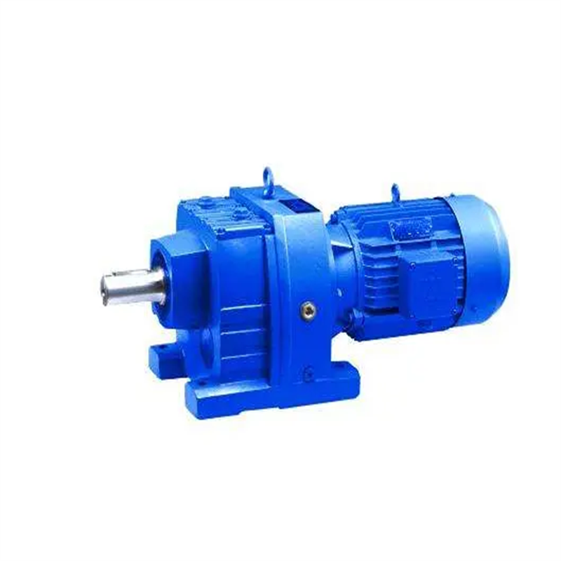 High Efficiency R series Helical Reductor Inline coaxial Geared Motor Speed Reducer For Screw Conveyor,