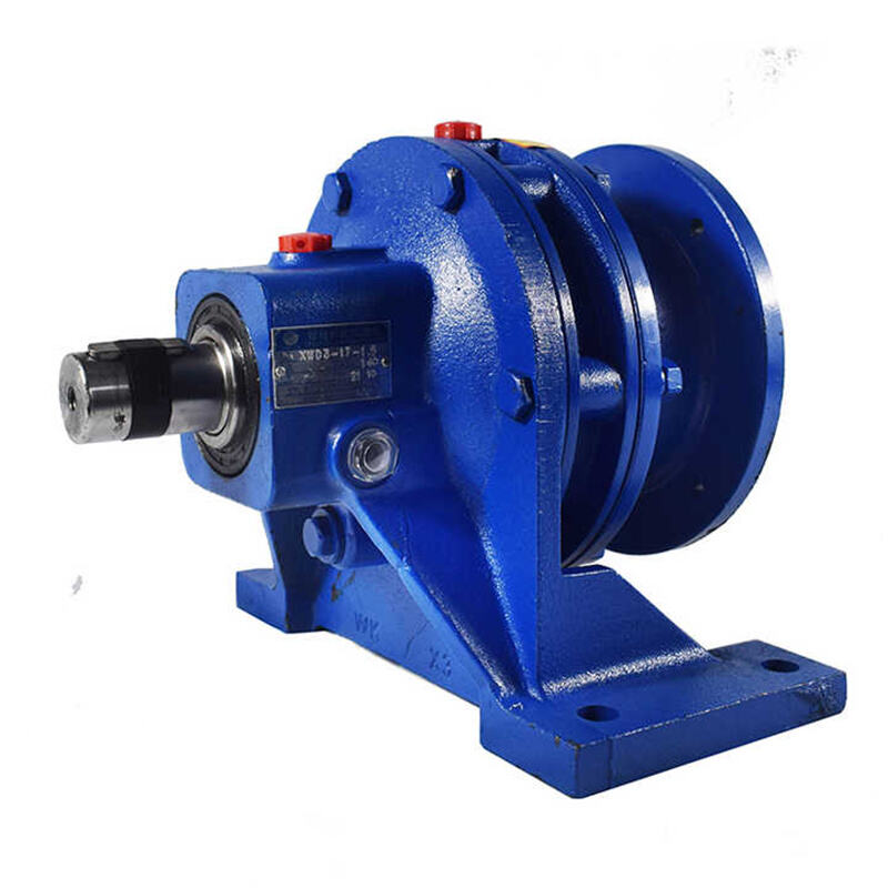 high quality gear reducer foot mounted planetary cycloidal pinwheel reducer with three phase motor